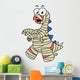 Illustration Stegosaurus Dressed up Wall Decal