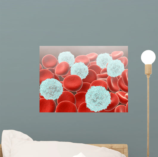 Red Blood Cells with Wall Decal Design 2