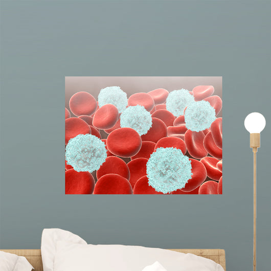 Red Blood Cells with Wall Decal Design 2
