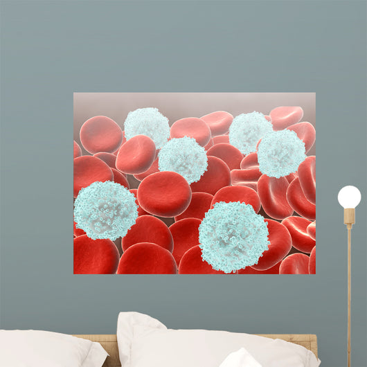 Red Blood Cells with Wall Decal Design 2