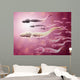 Microscopic Sperm Traveling towards Wall Decal