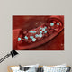 Microscopic Blood Clotting inside Wall Decal