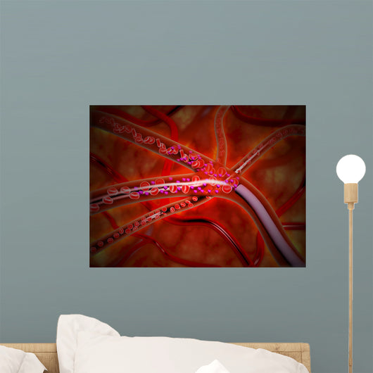 Microscopic Medicine Being Injected Wall Decal