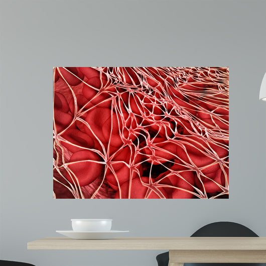 Conceptual Image Red Blood Wall Decal Design 2