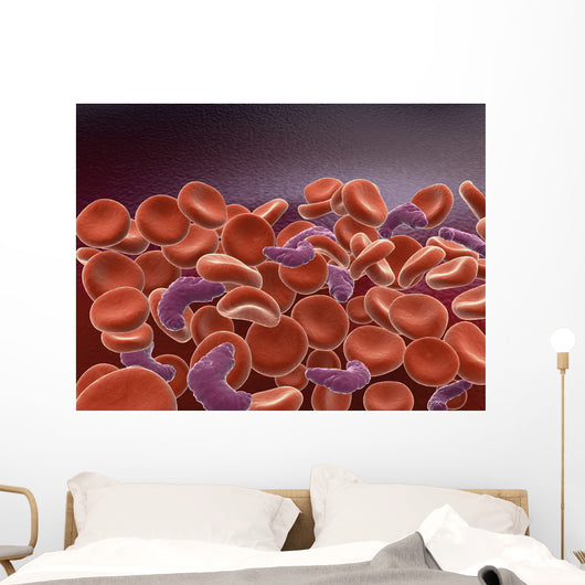 Conceptual Image Sickle Cell Wall Decal Design 1