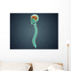 Conceptual Image Human Brain Wall Decal Design 1