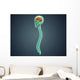 Conceptual Image Human Brain Wall Decal Design 1