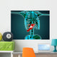 X-ray Human Skeleton with Wall Decal