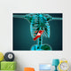 X-ray Human Skeleton with Wall Decal