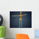 Back Human Skeleton with Wall Decal Design 2
