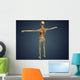 Back Human Skeleton with Wall Decal Design 2
