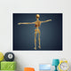 Back Human Skeleton with Wall Decal Design 2