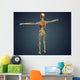 Back Human Skeleton with Wall Decal Design 2