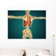 Back Human Skeleton with Wall Decal Design 1