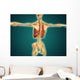 Back Human Skeleton with Wall Decal Design 1