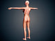 Back Female Body with Wall Decal