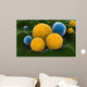 Microscopic Visualization Grass Pollen Wall Decal Design 1