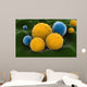 Microscopic Visualization Grass Pollen Wall Decal Design 1