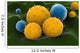 Microscopic Visualization Grass Pollen Wall Decal Design 1