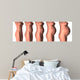 Growth Female Midsection during Wall Decal