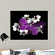 Pink And White Orchids Wall Mural