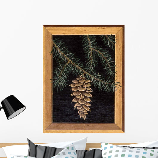 Pine Cone Wall Decal