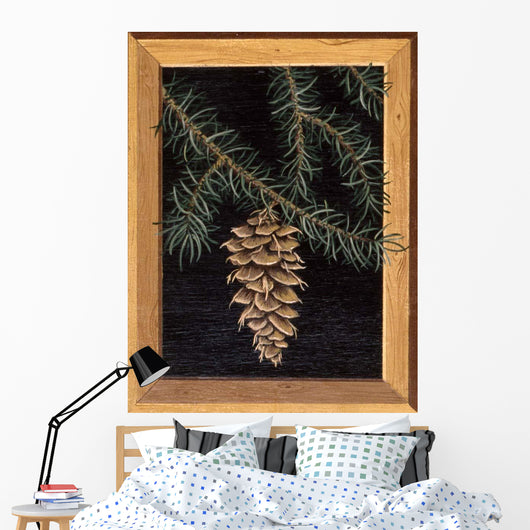 Pine Cone Wall Decal
