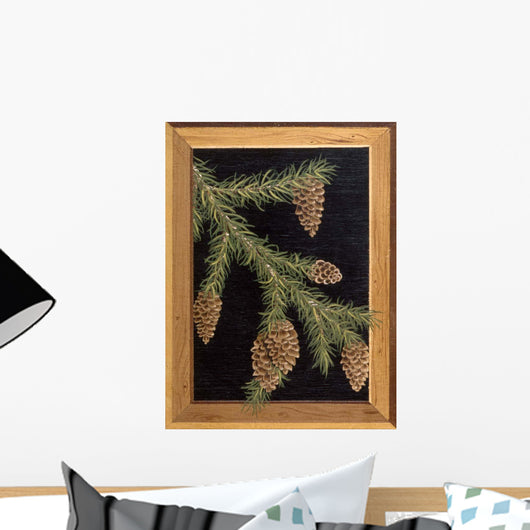 Pine Cone D Wall Decal