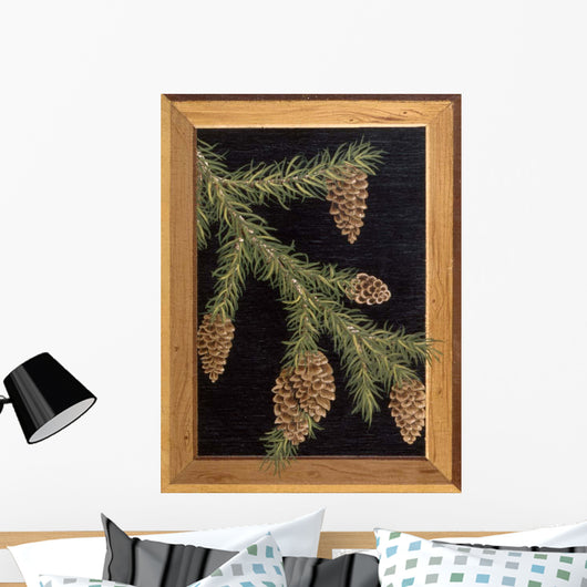 Pine Cone D Wall Decal