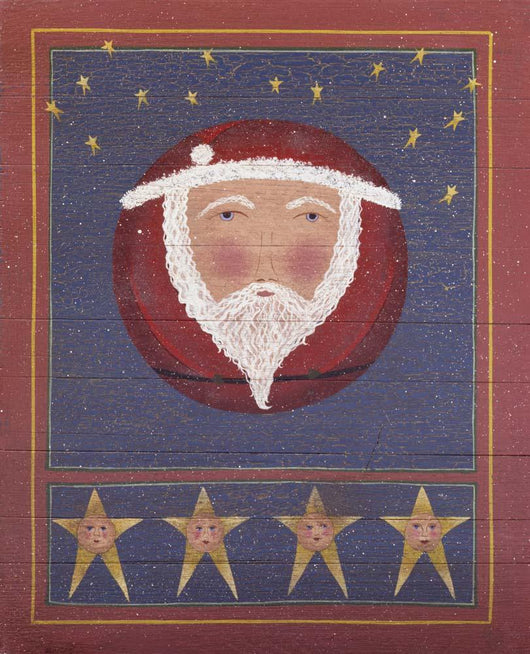 Full Moon Santa Wall Decal