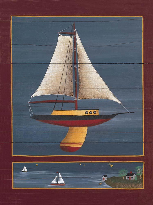 Pond Yacht Wall Decal Design 4