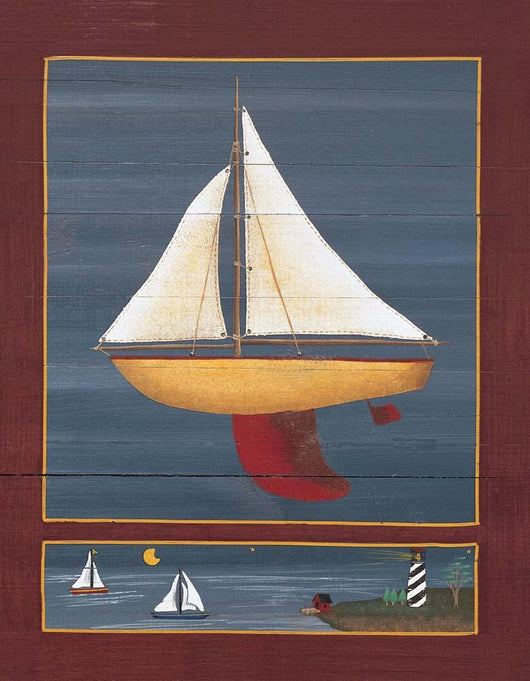 Pond Yacht Wall Decal Design 2