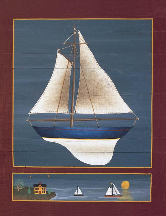 Pond Yacht Wall Decal Design 1
