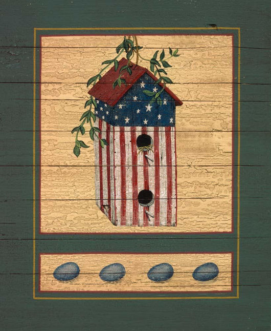 American Bird House Wall Decal