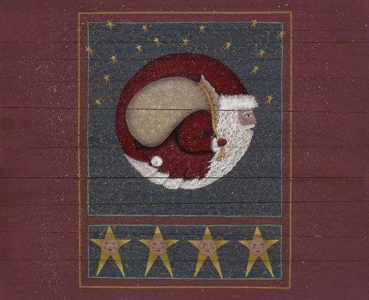 Half Moon Santa Wall Decal Design 1