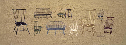Antique Chairs Wall Decal