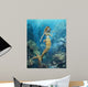 Mermaid Clown Fish Kiss Wall Mural