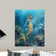 Mermaid Clown Fish Kiss Wall Mural