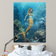 Mermaid Clown Fish Kiss Wall Mural