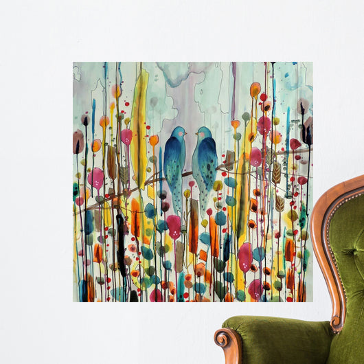 We Love Birds Wall Decal