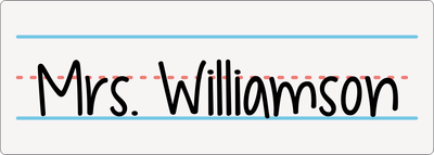 Teacher Name on Notepad Teacher Sticker | 3