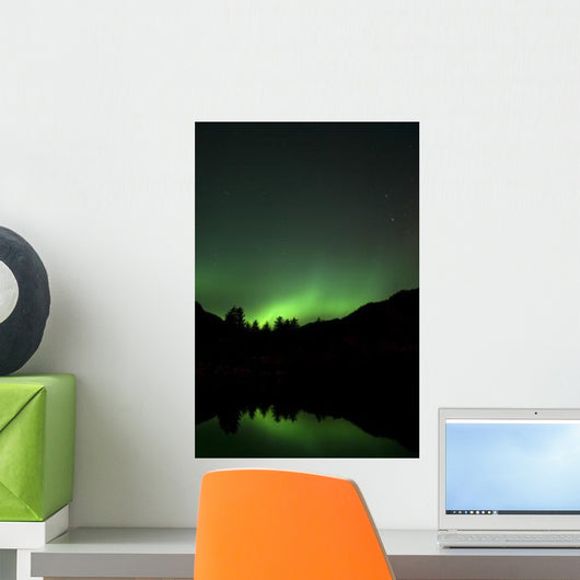 Green Aurora above Kincolith Wall Decal Design 1