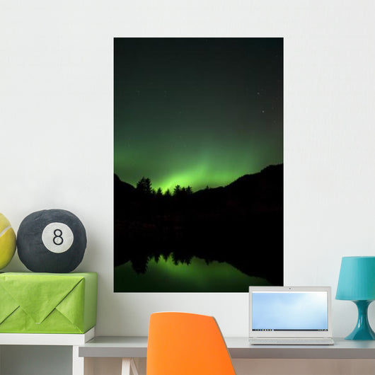 Green Aurora above Kincolith Wall Decal Design 1