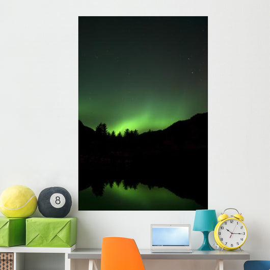 Green Aurora above Kincolith Wall Decal Design 1