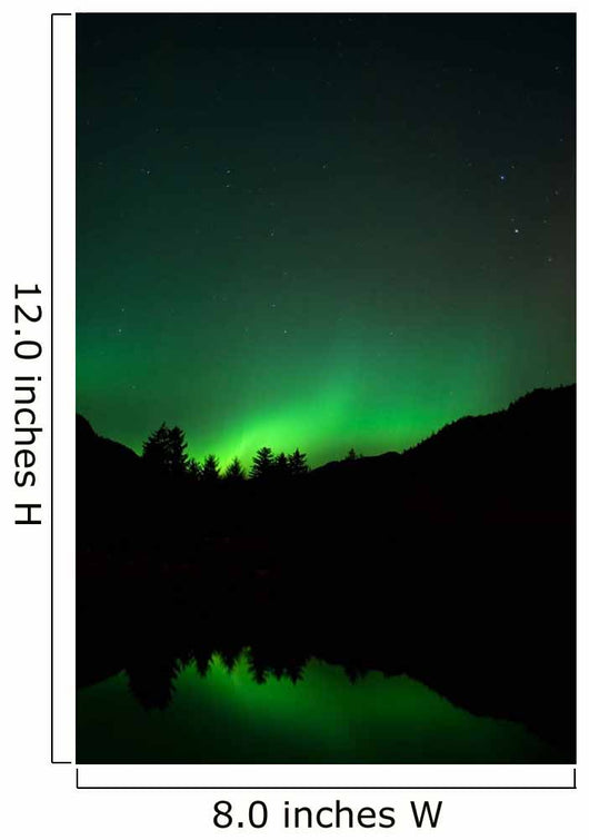 Green Aurora above Kincolith Wall Decal Design 1
