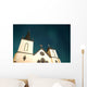 Aurora above Church Wall Decal
