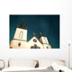 Aurora above Church Wall Decal