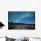 Aurora above Lava Bed Wall Decal