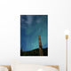 Aurora above Totem Pole Wall Decal