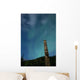 Aurora above Totem Pole Wall Decal